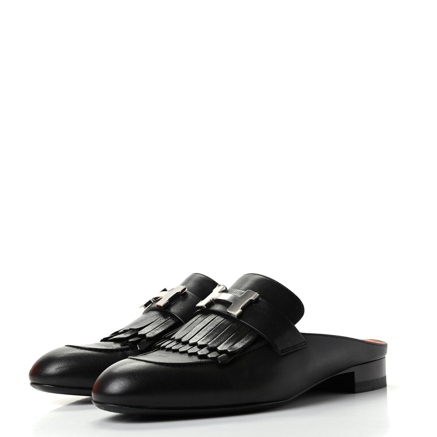 Goatskin Rivoli Mules 36 Black