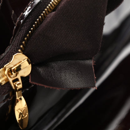 Louis Vuitton Patent Sobe Clutch Amarante 8 of 9