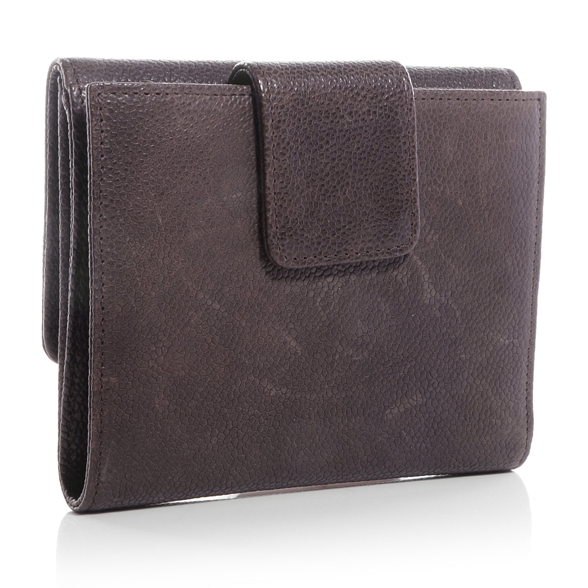 Chanel Caviar Outdoor Ligne French Wallet Brown 3 of 8