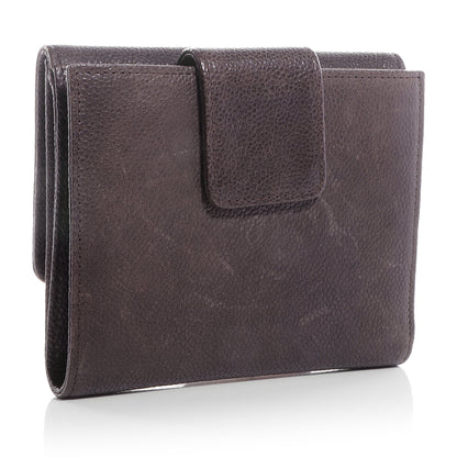 Chanel Caviar Outdoor Ligne French Wallet Brown 3 of 8