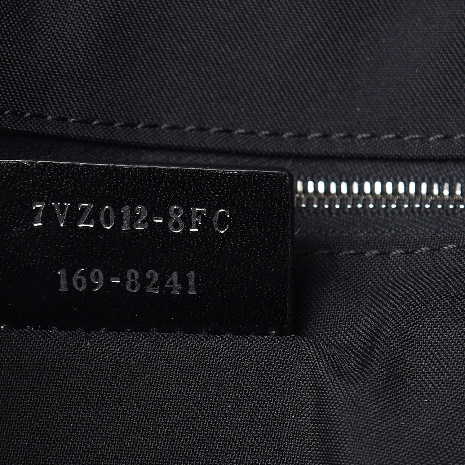 Fendi Nylon Vitello Liberty Vitello Dolce Monster Eyes Rounded Backpack Black Sunflower 7 of 14