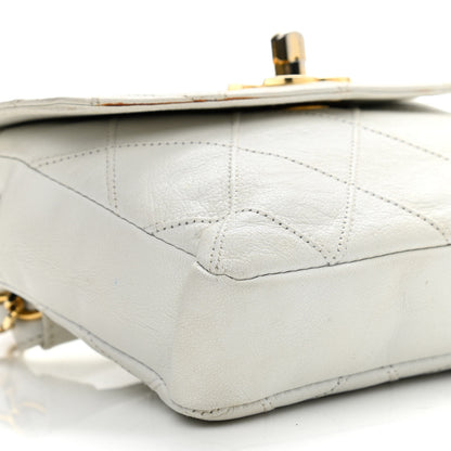 Chanel Lambskin Quilted Flap Waist Belt Bag 70 28 White 10 of 21