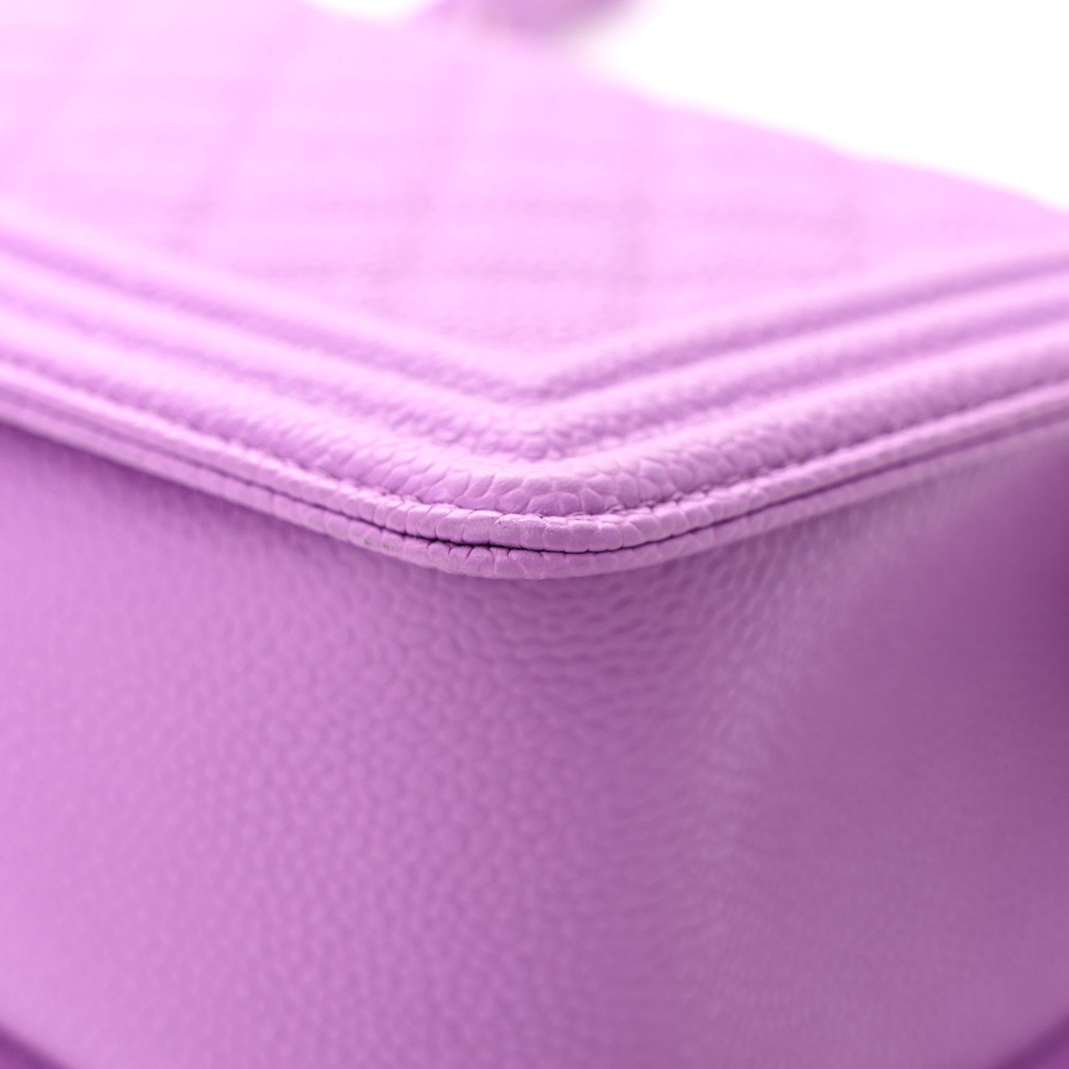 Chanel Caviar Quilted Medium Boy Flap Purple 12 of 15
