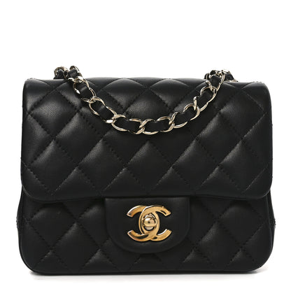 Chanel Lambskin Quilted Mini Square Flap Black 1 of 11