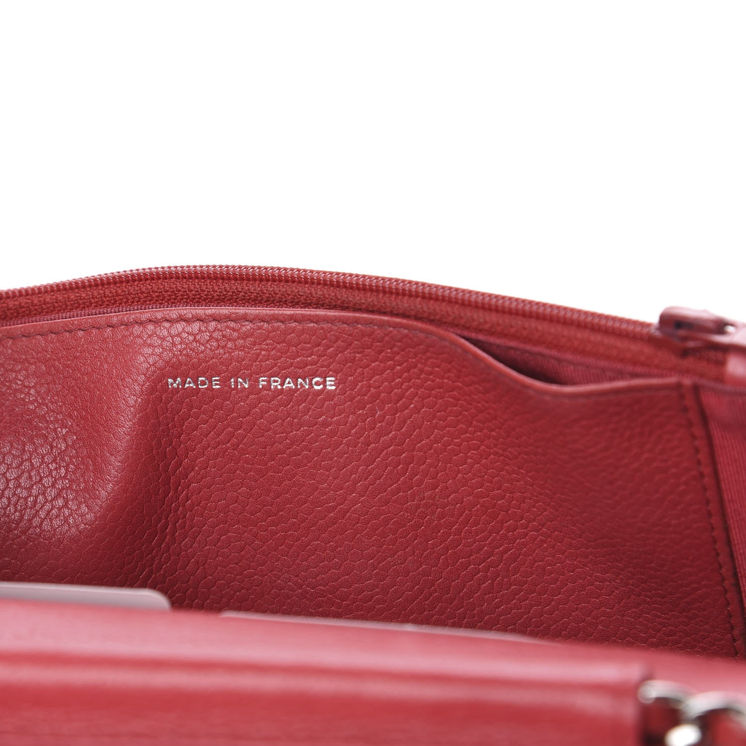 Chanel Caviar Quilted Wallet on Chain WOC Red 6 of 13