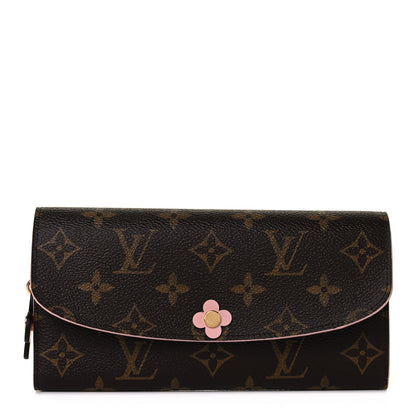 Louis Vuitton Monogram Bloom Flower Emilie Wallet 1 of 9