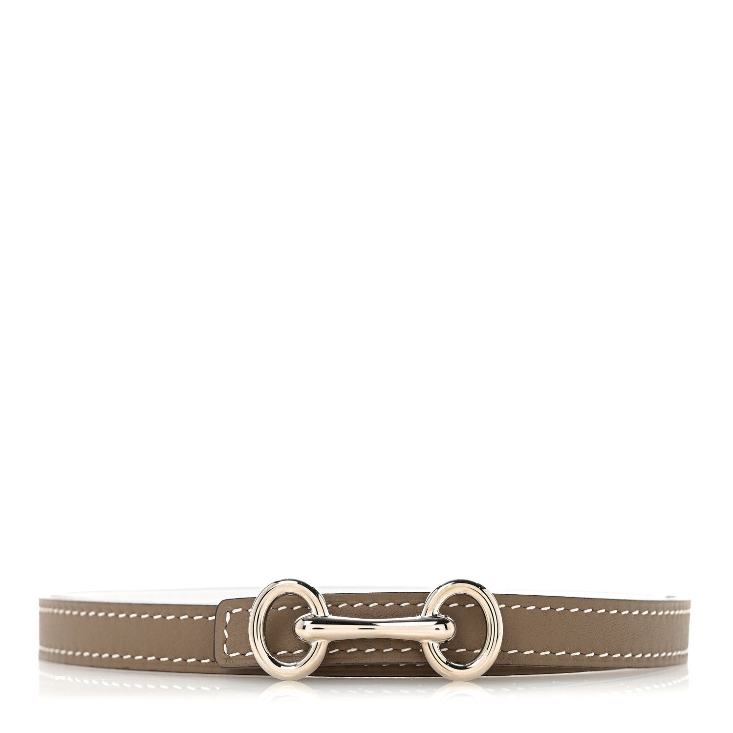 Hermes Epsom Swift 13mm Heritage Belt 75 Etoupe White 1904052
