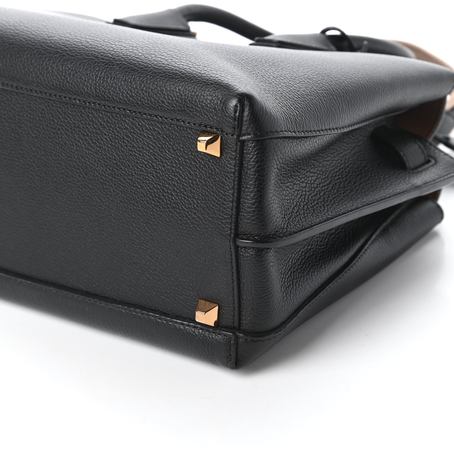 MCM Grained Calfskin Medium Milla Tote Black 7 of 9