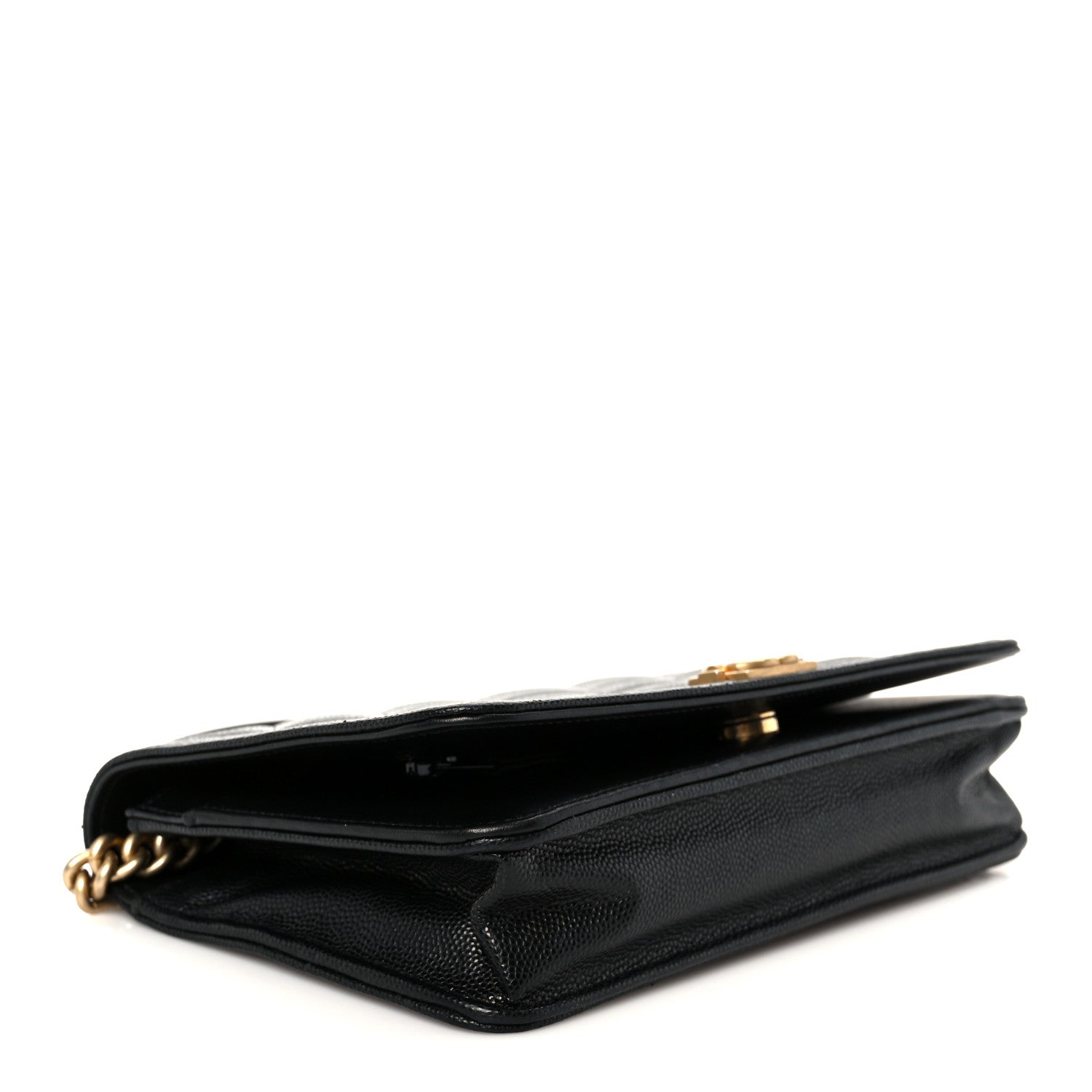 Chanel Caviar Quilted Boy Wallet On Chain WOC Black 4 of 12