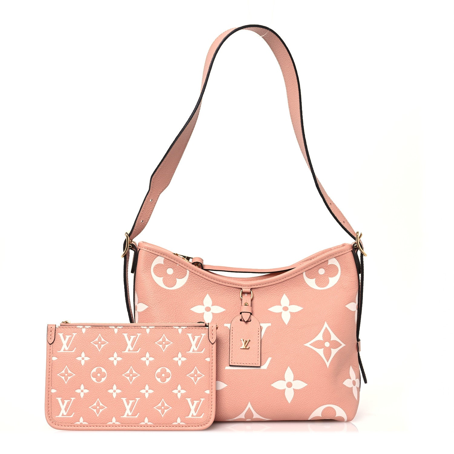 Louis Vuitton Empreinte Monogram Giant CarryAll PM Trianon Pink Cream 3 of 12