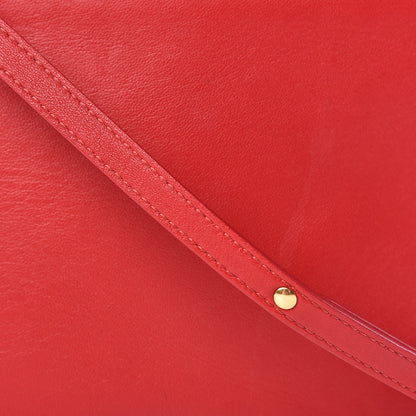 Celine Lambskin Small Trio Crossbody Bag Red 14 of 15
