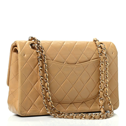Chanel Lambskin Quilted Medium Double Flap Beige 5 of 13