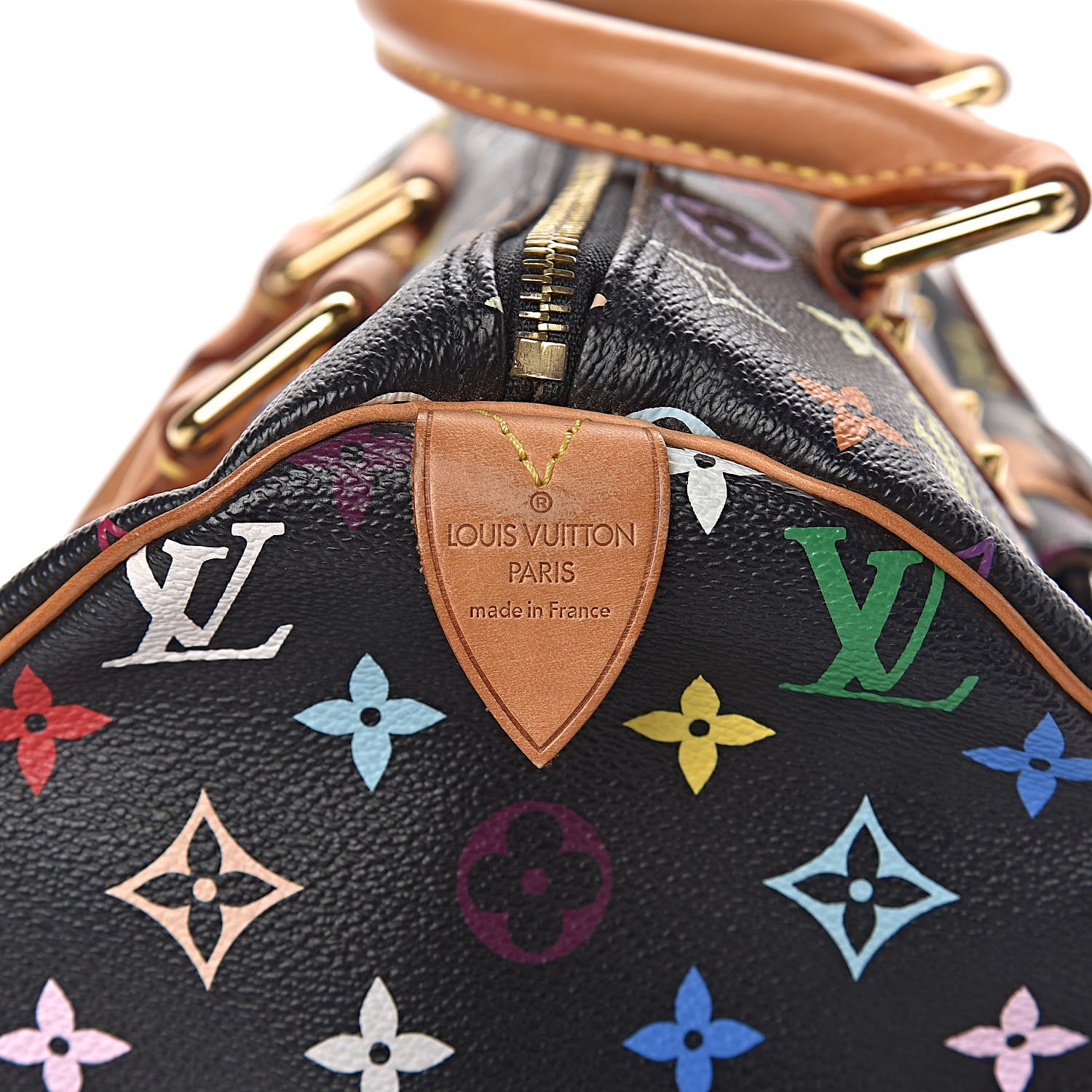 Louis Vuitton Monogram Multicolor Speedy 30 Black 6 of 14