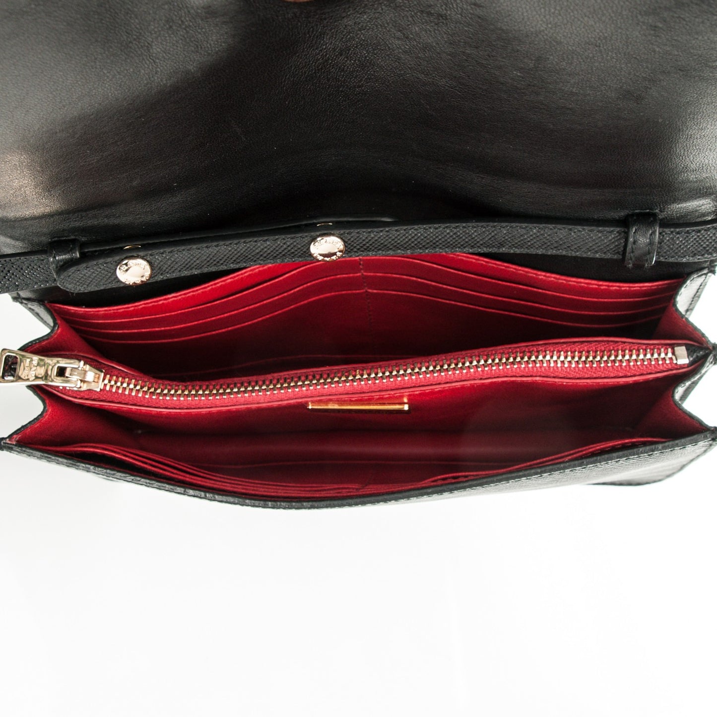 Saffiano Flap Wallet Nero Black