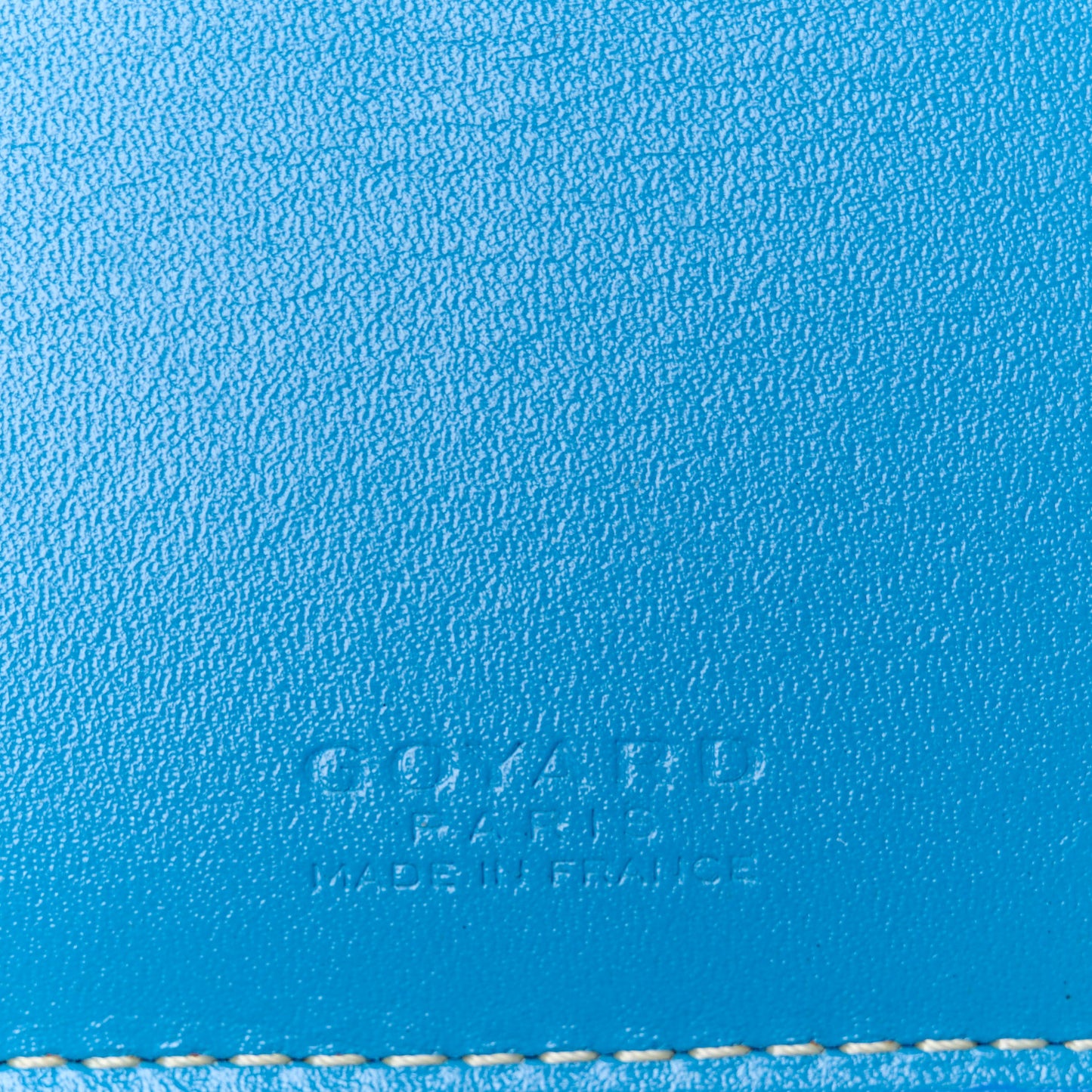 Goyardine Richelieu Wallet Sky Blue