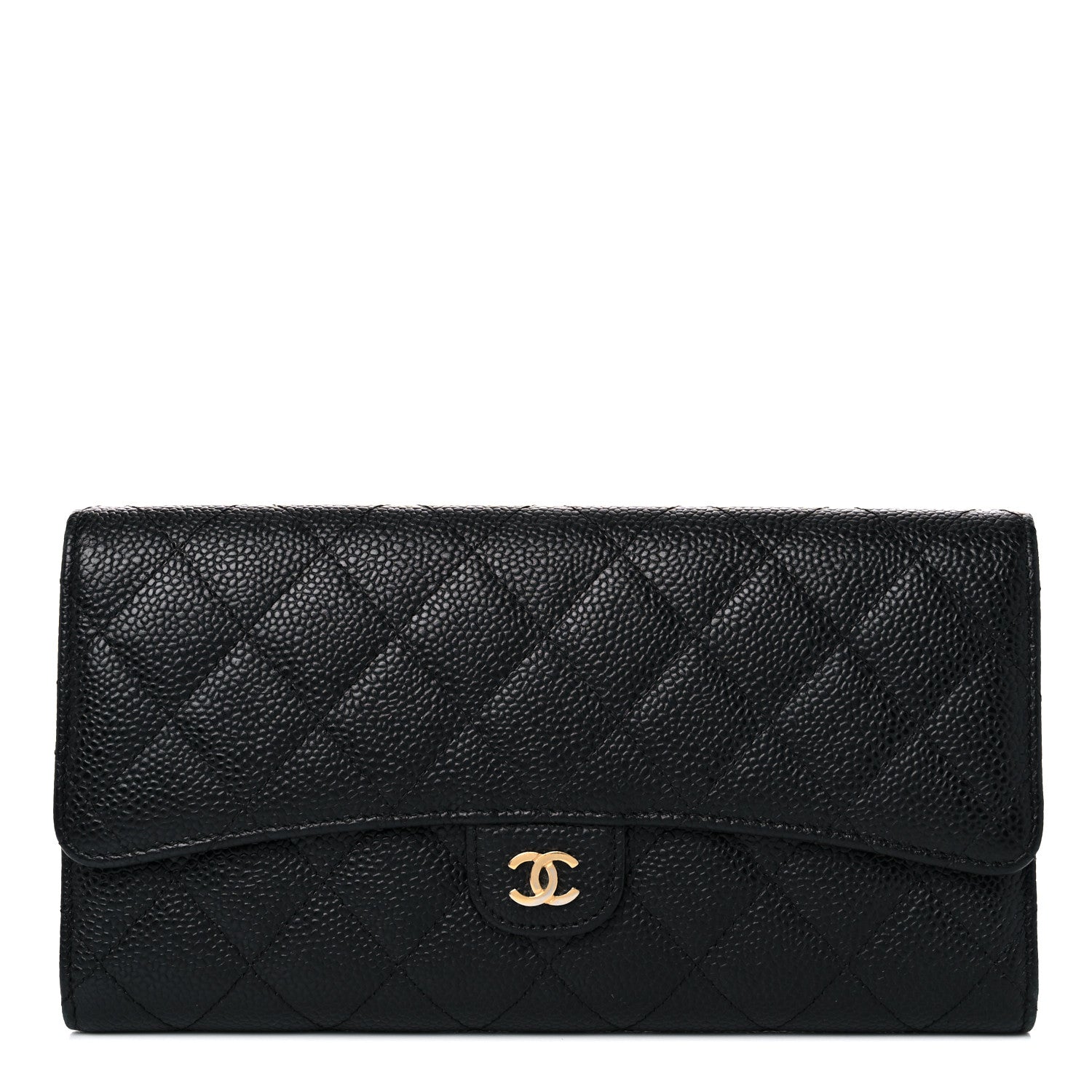 Chanel Caviar Quilted Travel Wallet Black 1 of 16