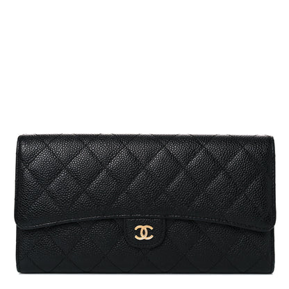 Chanel Caviar Quilted Travel Wallet Black 1 of 16