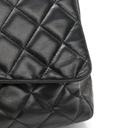 Chanel Lambskin Quilted Maxi Single Flap Black 13 of 16