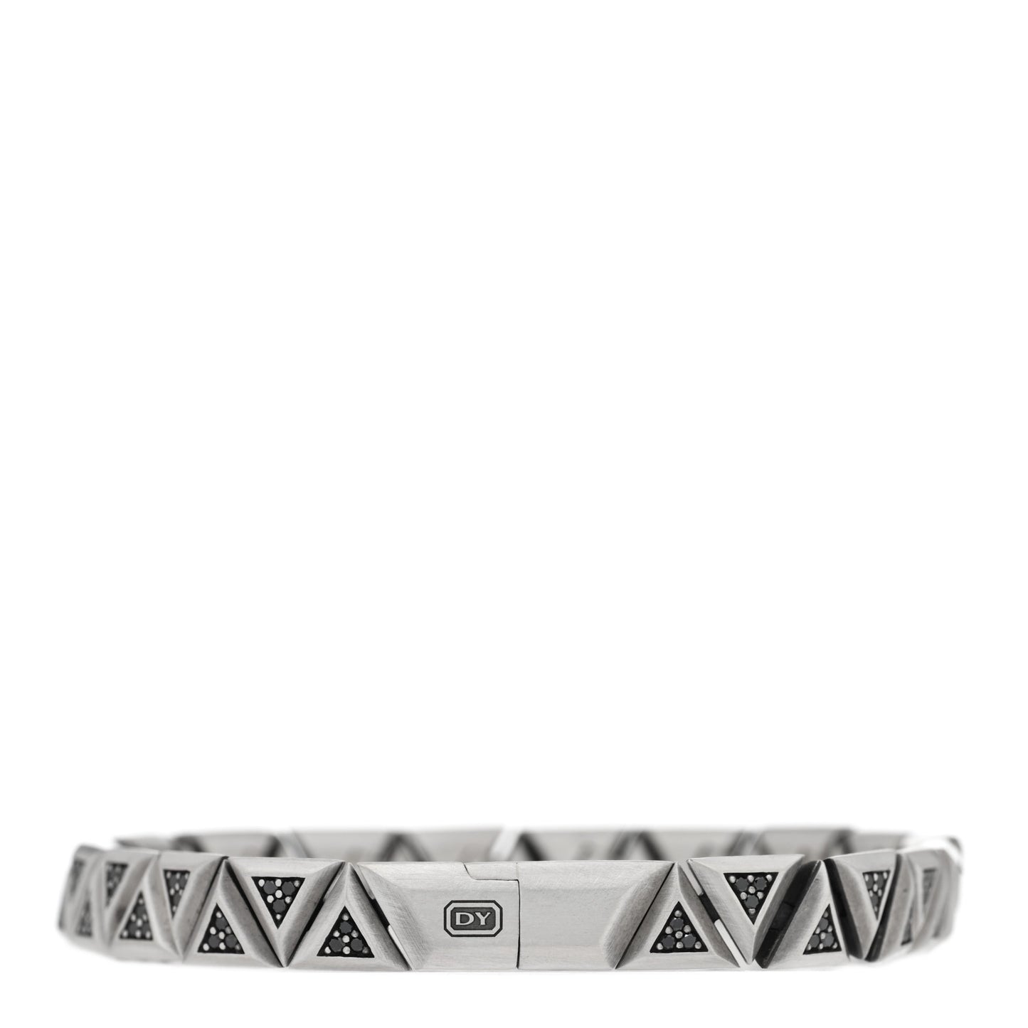 Sterling Silver Black Diamond Link Chain Bracelet