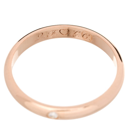 Cartier 18K Pink Gold Diamond 2.6mm 1895 Wedding Band Ring 50 5.25 6 of 7