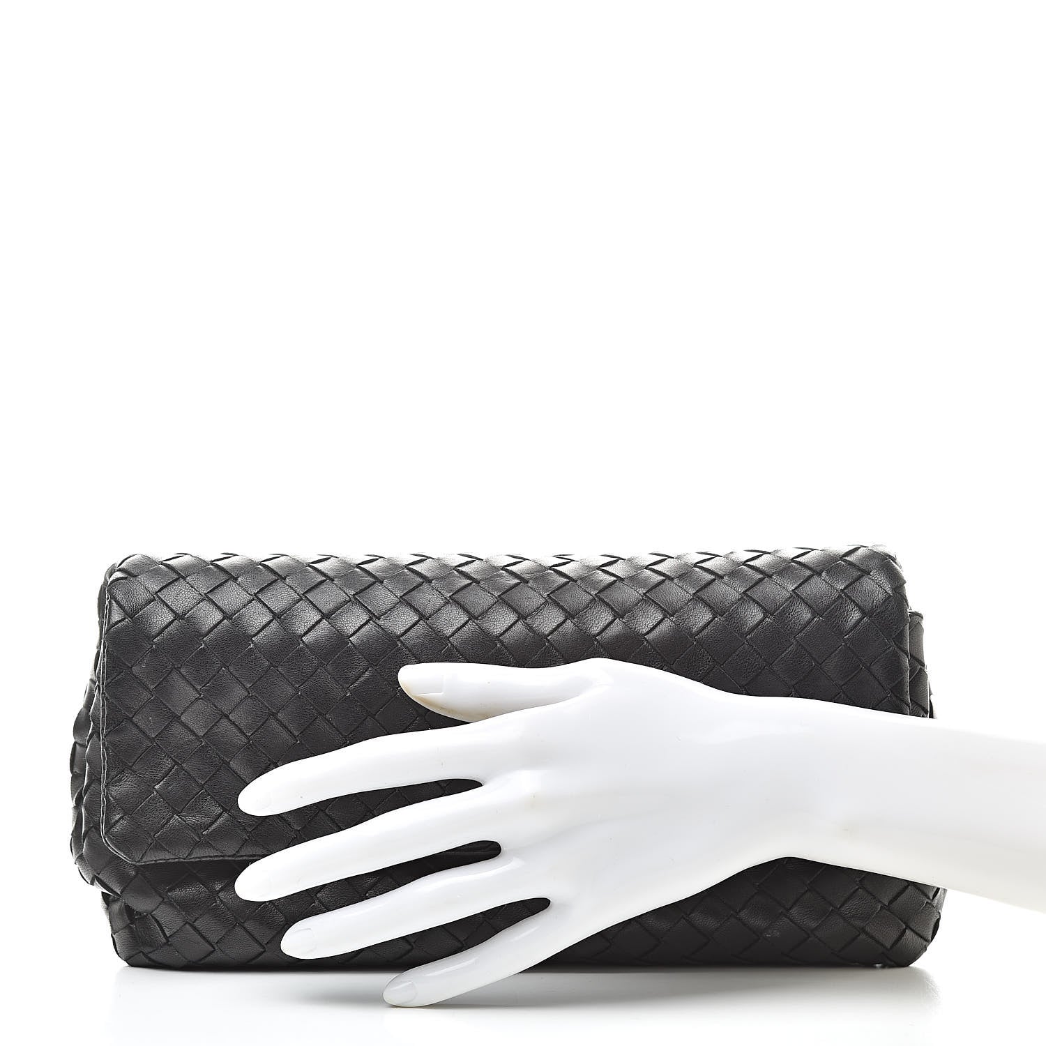 Bottega Veneta Nappa Intrecciato Cosmetic Case Black 2 of 7