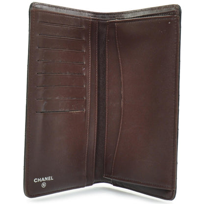 Chanel Lambskin Quilted Yen Wallet Black 5 of 9