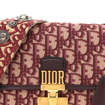 Christian Dior Oblique Dioraddict Flap Bag Burgundy 8 of 15