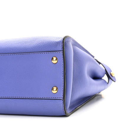 Fendi Vitello Seta Medium Peekaboo Iconic Satchel Viola Cassis 16 of 16