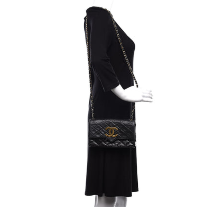 Chanel Lambskin Quilted Small Single Flap Black 2 of 12