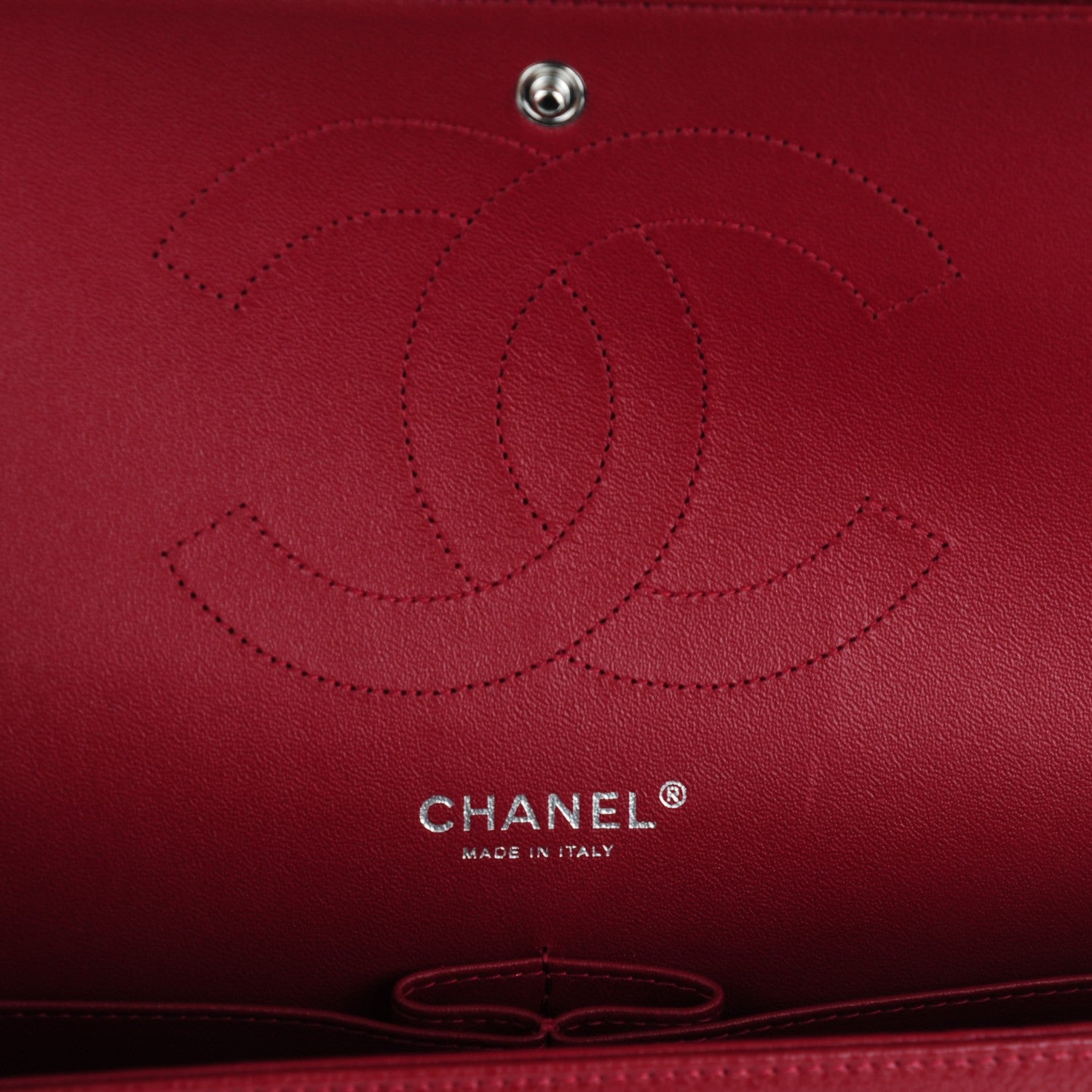 Chanel Caviar Quilted Jumbo Double Flap Dark Red 7 of 8