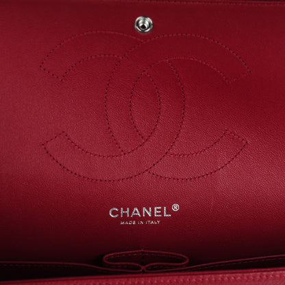 Chanel Caviar Quilted Jumbo Double Flap Dark Red 7 of 8