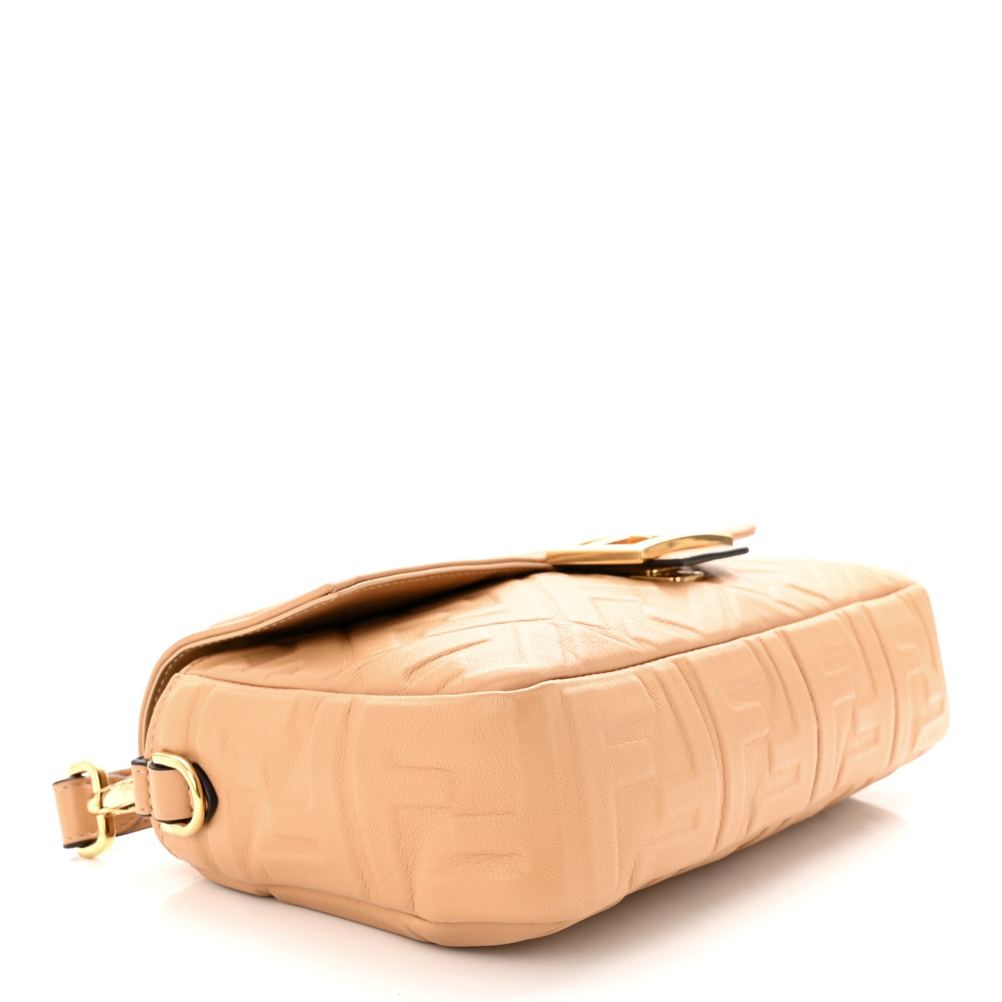 Nappa FF 1974 Embossed Baguette Miele Scuro