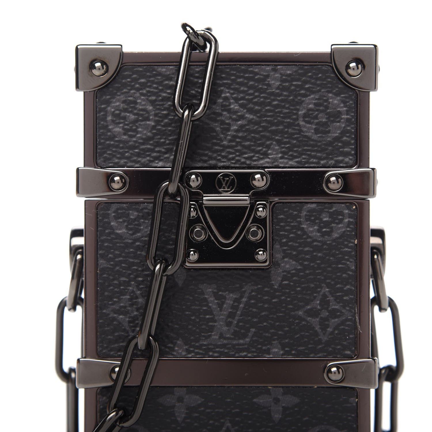 Louis Vuitton Monogram Eclipse Trunk Box Black 11 of 12