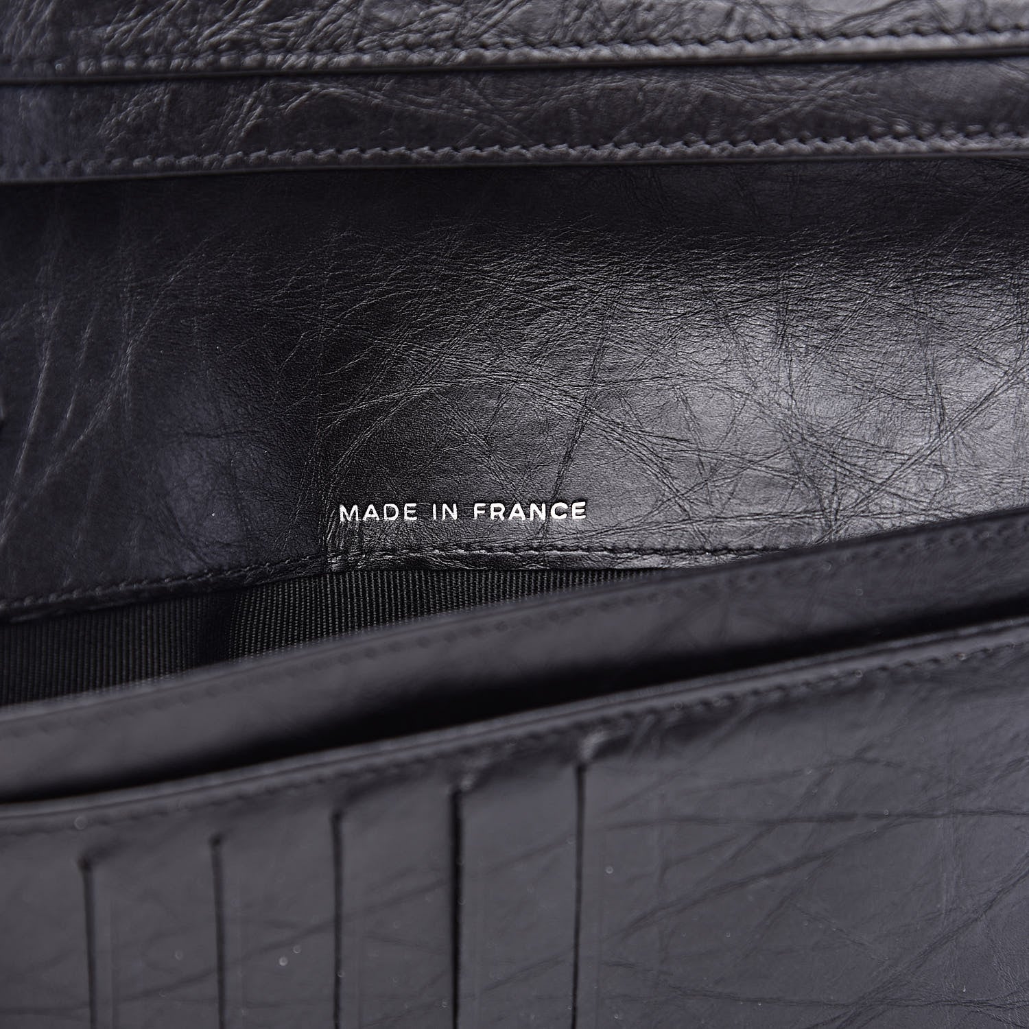 Chanel Aged Calfskin Quilted Reissue Yen Wallet Black 7 of 11