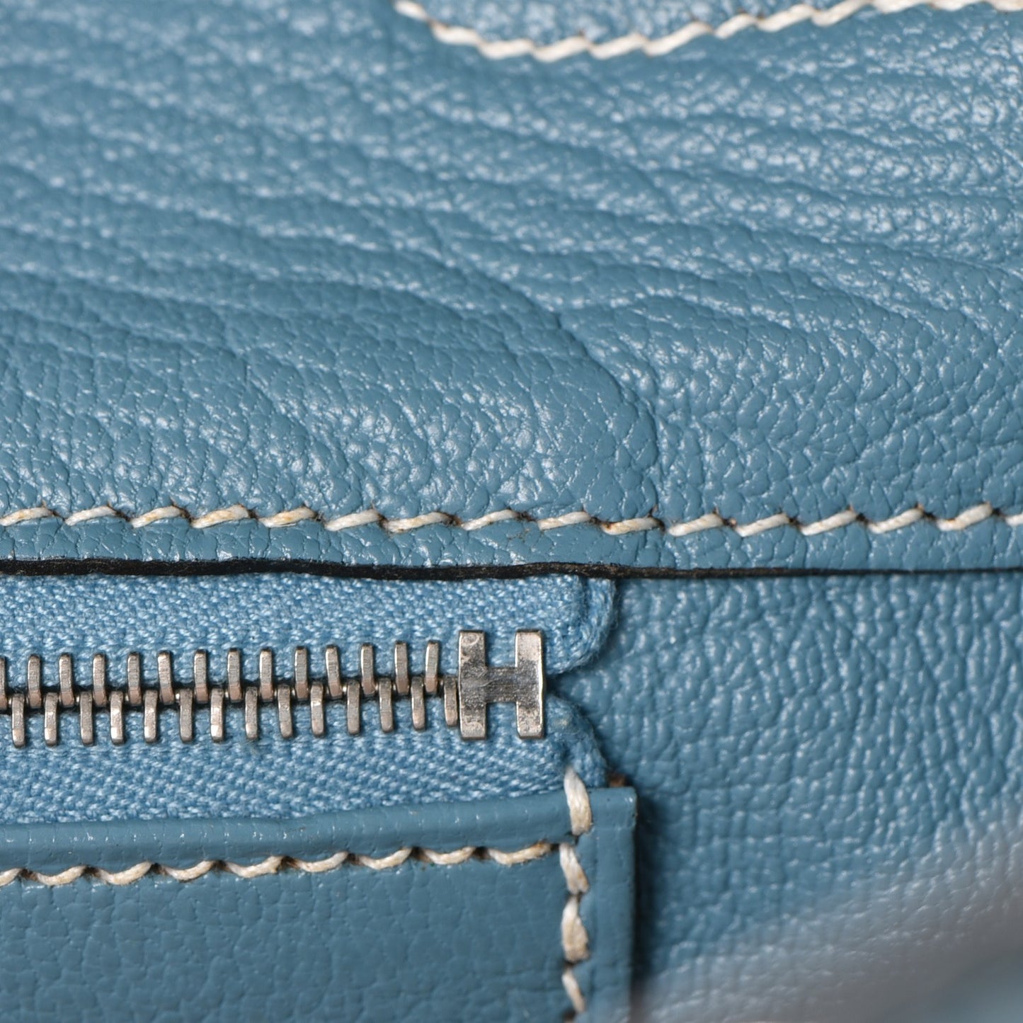 Taurillon Clemence Birkin 35 Blue Jean
