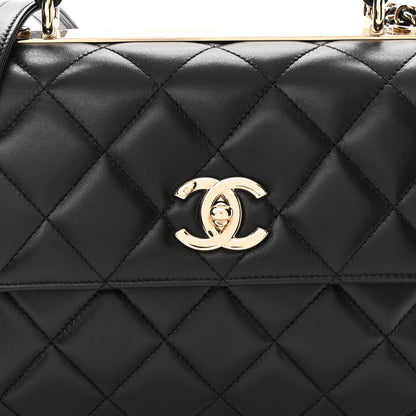 Chanel Lambskin Quilted Small Trendy CC Dual Handle Flap Bag Black 8 of 12