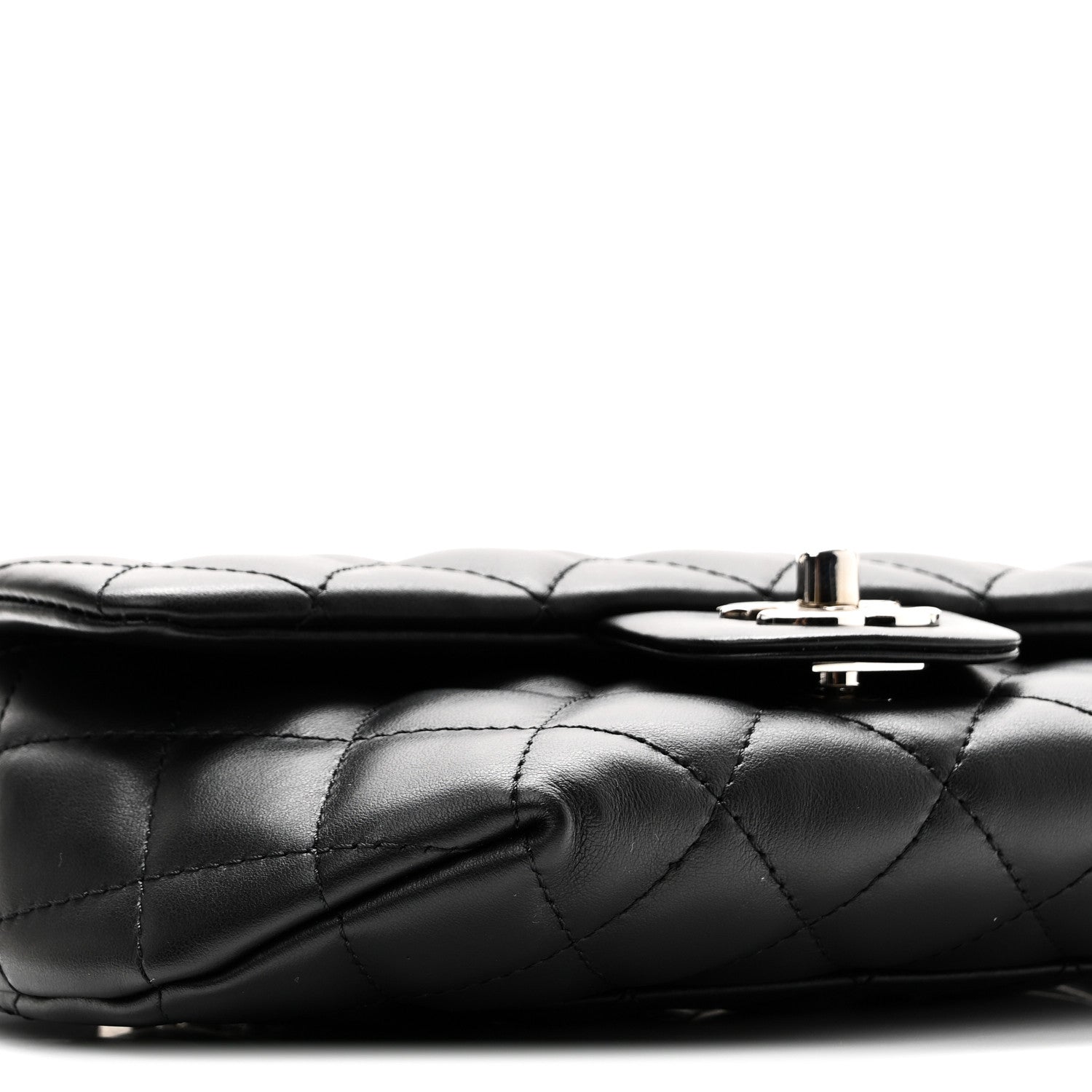 Chanel Calfskin Quilted CC Uniform Flap Belt Bag Black 9 of 10
