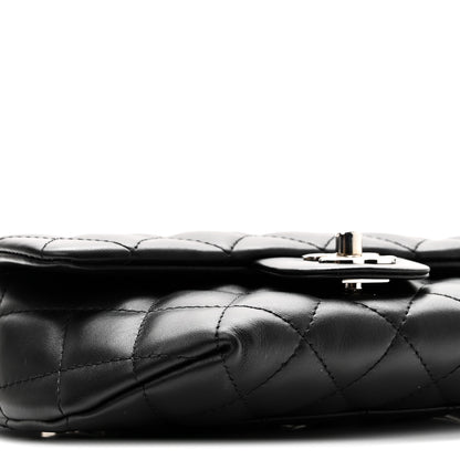 Chanel Calfskin Quilted CC Uniform Flap Belt Bag Black 9 of 10