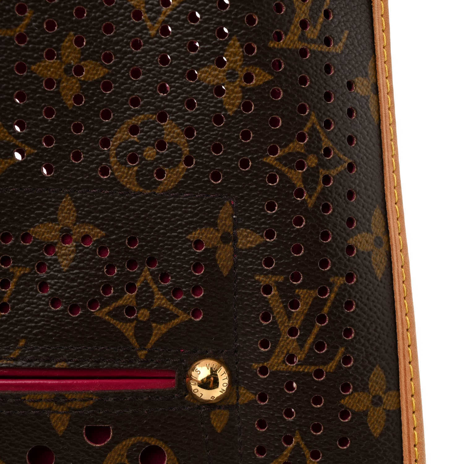 Louis Vuitton Monogram Perforated Musette Fuchsia 14 of 15