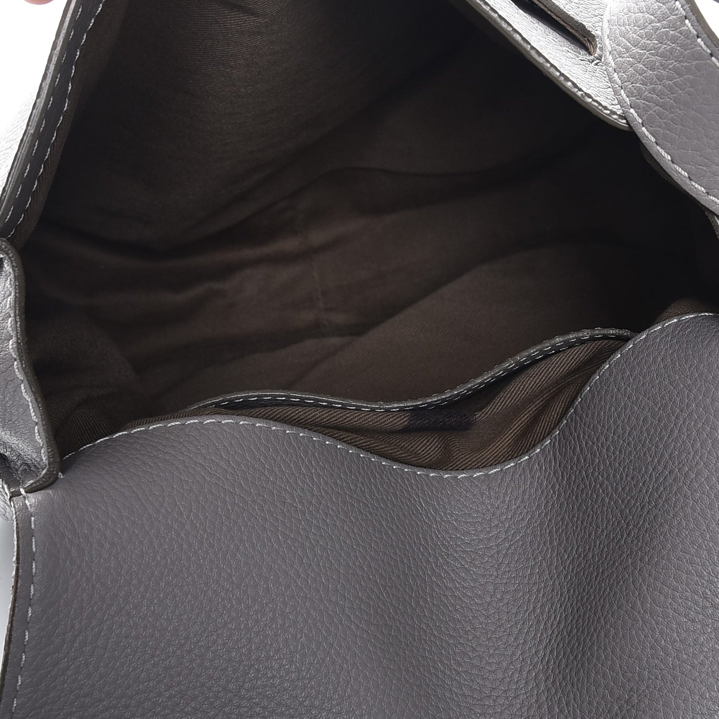 Calfskin Medium Marcie Round Crossbody Bag Cashmere Grey