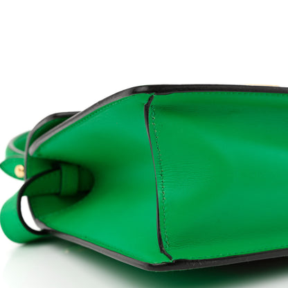 Gucci Vitello Fontanella Web Mini Sylvie Top Handle Bag Synthetic Green Garden 10 of 13