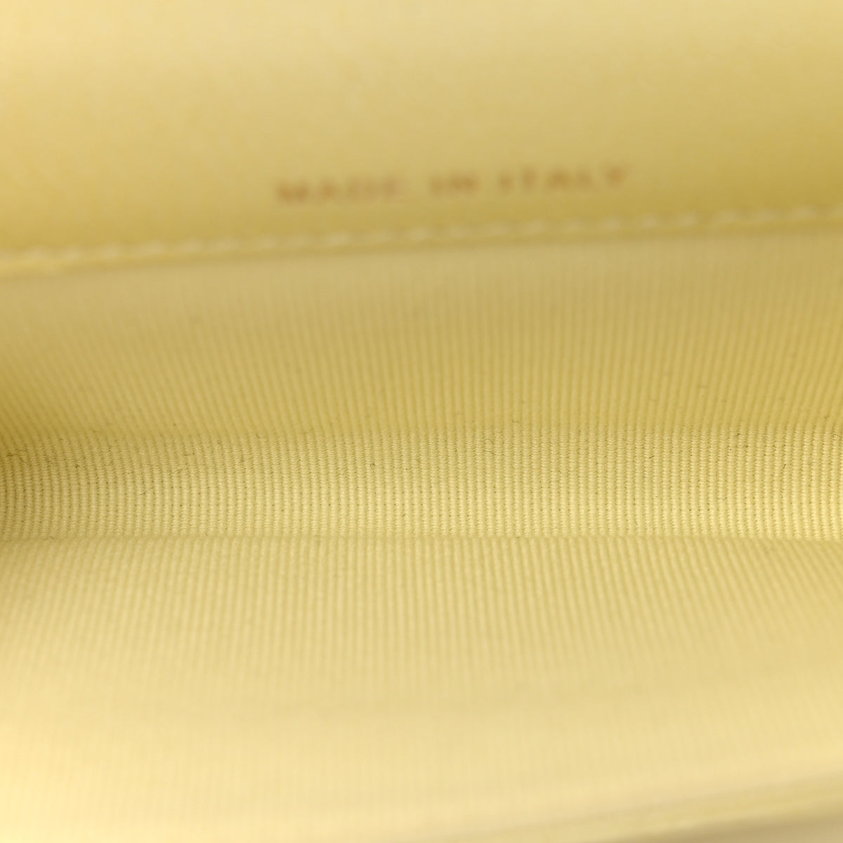 Chanel Cloudy Pearly Goatskin Quilted Flap Card Holder Wallet Light Yellow 5 of 9