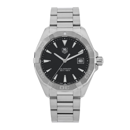 Tag Heuer Stainless Steel 41mm Aquaracer 300M Quartz Watch Black WAY1110 1 of 4