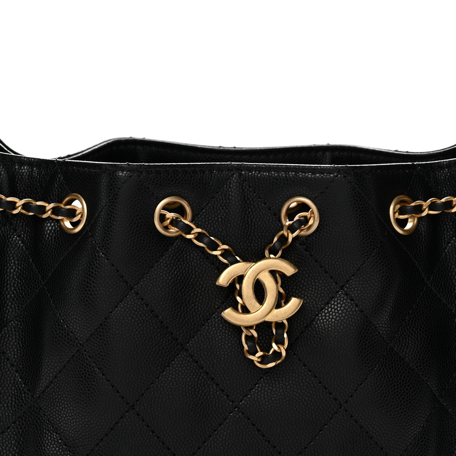 Chanel Caviar Quilted Mini Chanel 25 Handbag Black 8 of 11