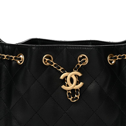 Chanel Caviar Quilted Mini Chanel 25 Handbag Black 8 of 11