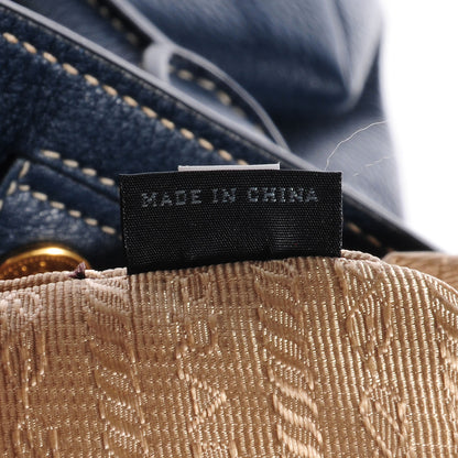 Prada Vitello Daino Shopping Tote Inchiostro 8 of 10