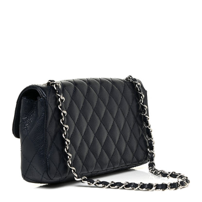 Chanel Caviar Quilted East West Flap Navy 3 of 11