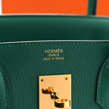 Hermes Taurillon Novillo Birkin 30 Vert Vertigo 6 of 9