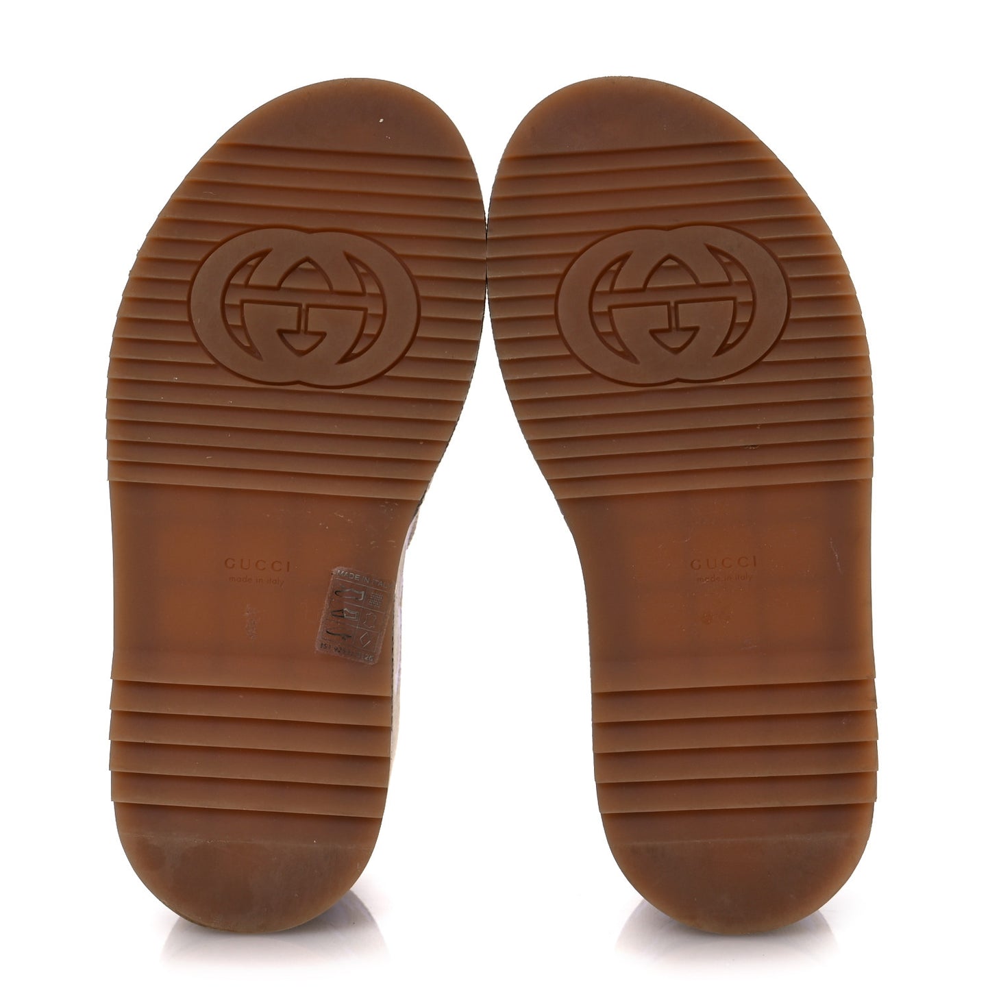 Monogram Jumbo GG Platform Slide Wedge Sandals 39 Beige Lapis