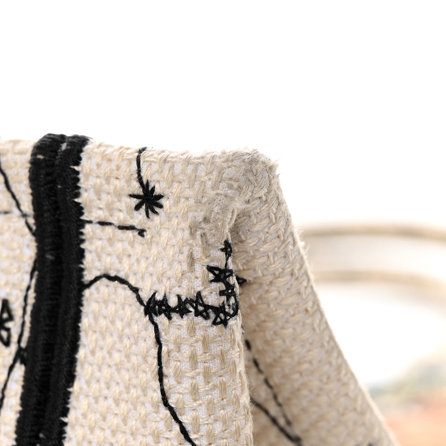 Christian Dior Canvas Embroidered Large Zodiac Book Tote Latte Multicolor 11 of 15